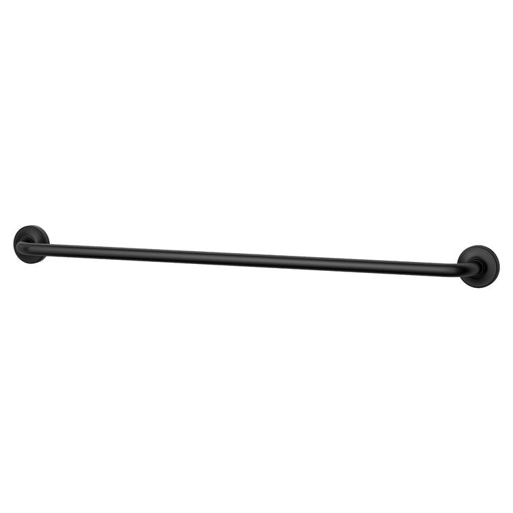 Towel Bar Tenet 24 Inch Single Matte Black Metal - Image 1