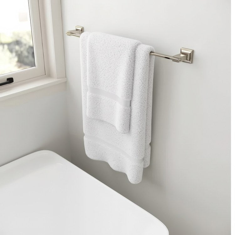Towel Bar Verve 24 Inch Single Polished Nickel Metal - Image 2