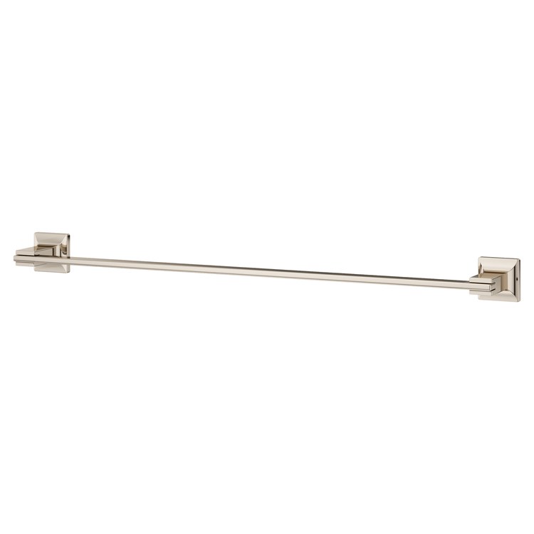 Towel Bar Verve 24 Inch Single Polished Nickel Metal - Image 1