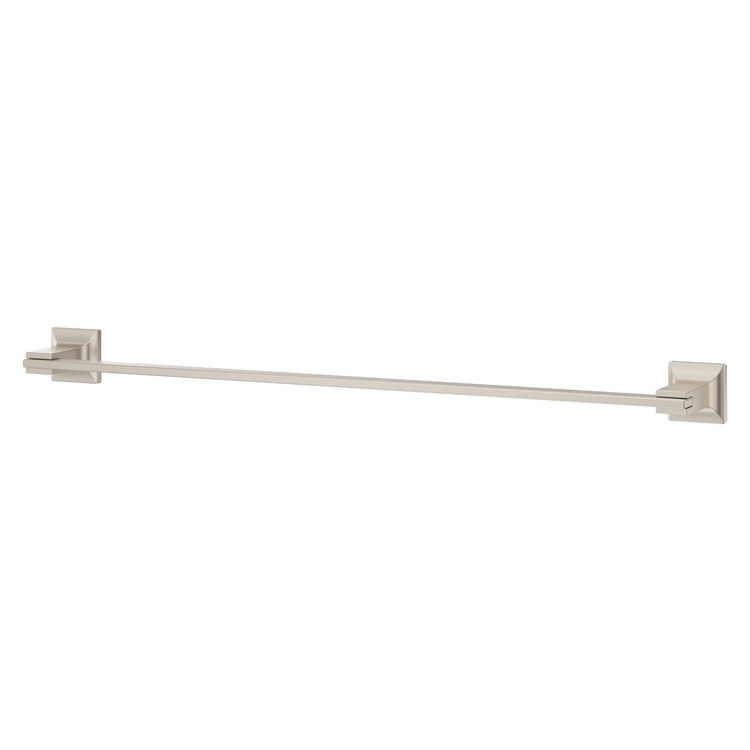 Towel Bar Verve 24 Inch Single Brushed Nickel Metal - Image 1