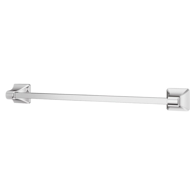 Towel Bar Park Avenue 18 Inch Single Polished Chrome Metal - Image 1