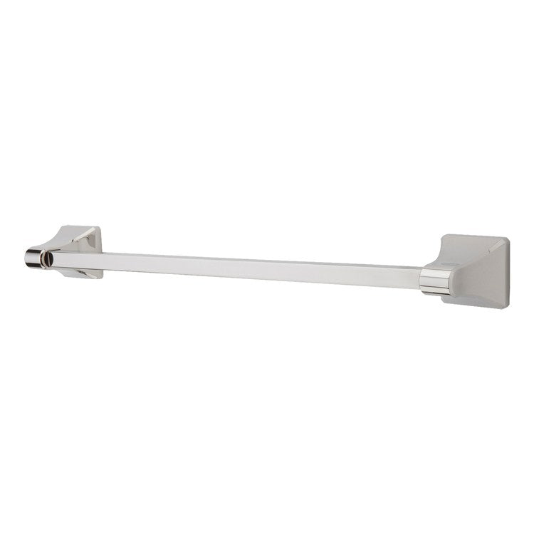 Towel Bar Park Avenue 18 Inch Single Polished Nickel Metal - Image 1