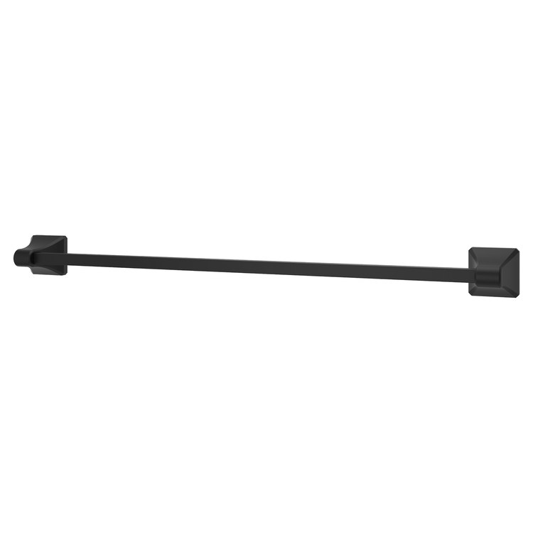 Towel Bar Park Avenue 24 Inch Single Matte Black Metal - Image 1