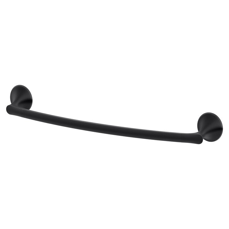 Towel Bar Rhen 18 Inch Single Matte Black Metal