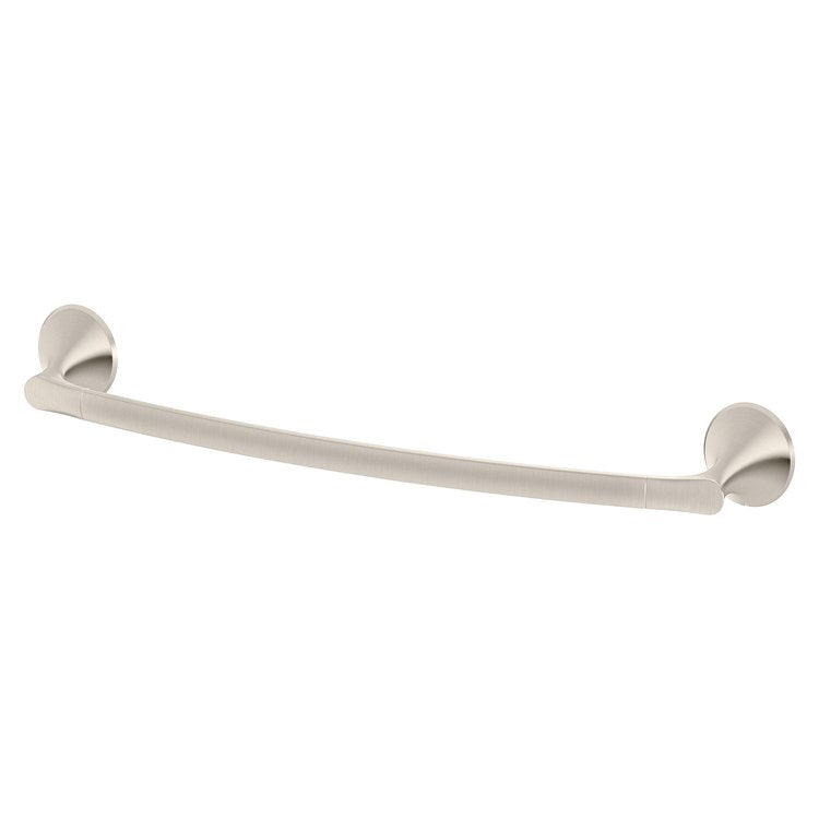 Towel Bar Rhen 18 Inch Single Brushed Nickel Metal - Image 1