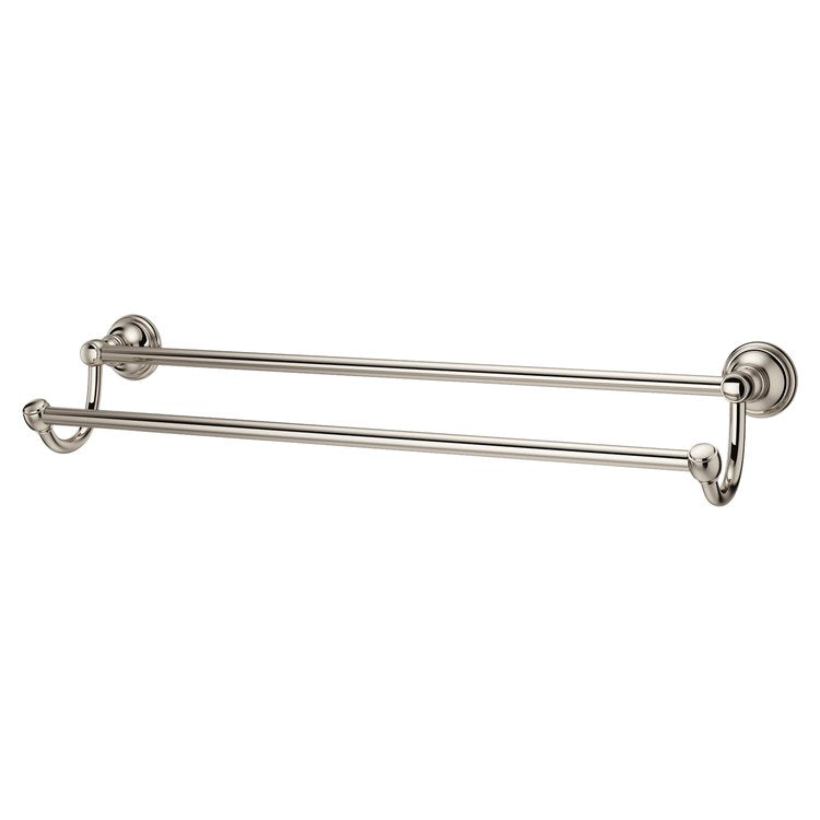 Towel Bar Tisbury 24 Inch Double Polished Nickel Metal