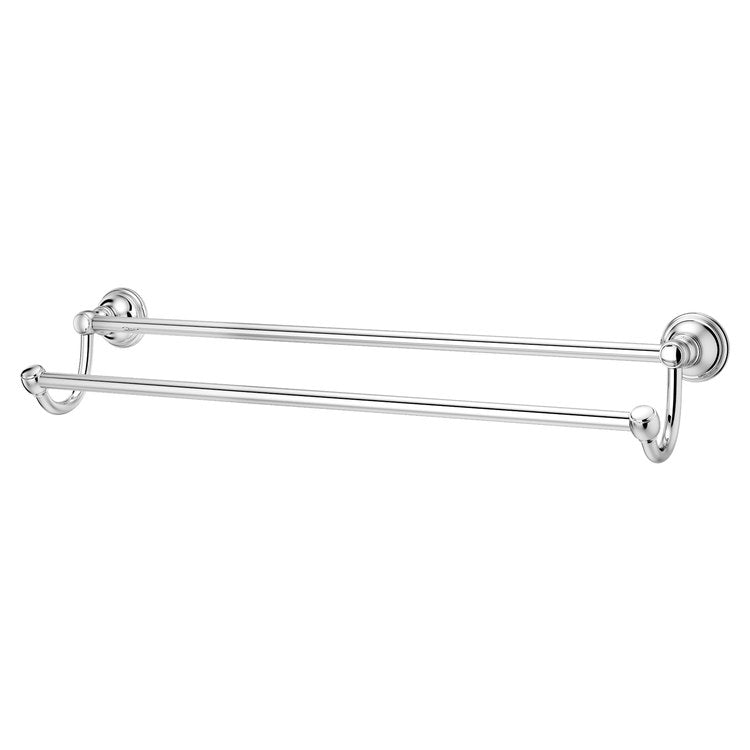Towel Bar Tisbury 24 Inch Double Polished Chrome Metal