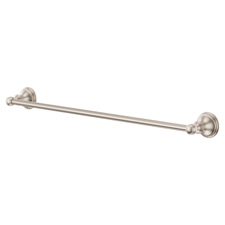 Towel Bar Tisbury 24 Inch Single Brushed Nickel Metal - Image 1