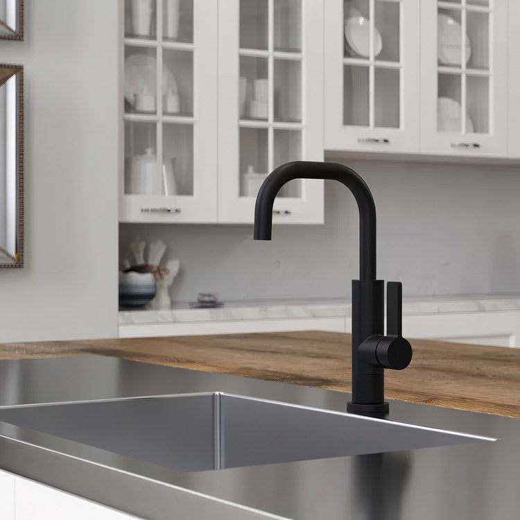 Bar Faucet Montay Prep 1 Lever ADA CALGreen Matte Black High Arc Swivel 360 DEG 1.8 Gallons per Minute - Image 2