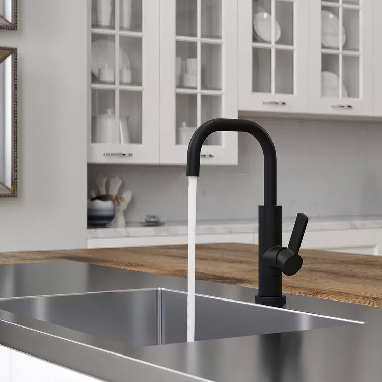 Bar Faucet Montay Prep 1 Lever ADA CALGreen Matte Black High Arc Swivel 360 DEG 1.8 Gallons per Minute - Image 3