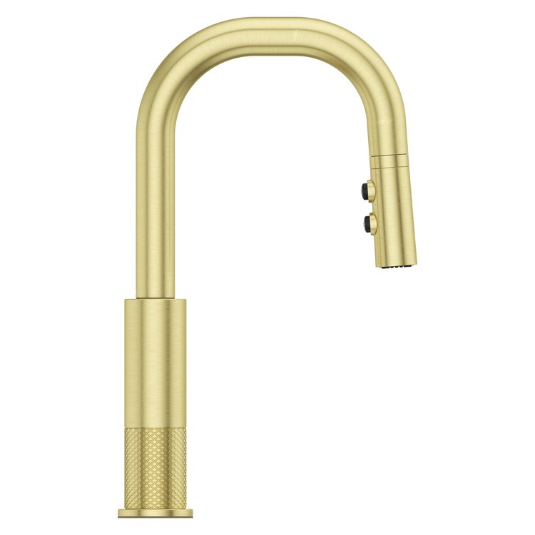 Bar Faucet Montay Prep 1 Lever ADA CALGreen Brushed Gold MagnePfit 3 Function Pull Down High Arc Swivel 360 DEG 1.8 Gallons per Minute - Image 2