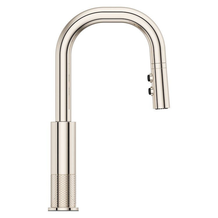 Bar Faucet Montay Prep 1 Lever ADA CALGreen Polished Nickel MagnePfit 3 Function Pull Down High Arc Swivel 360 DEG 1.8 Gallons per Minute - Image 2