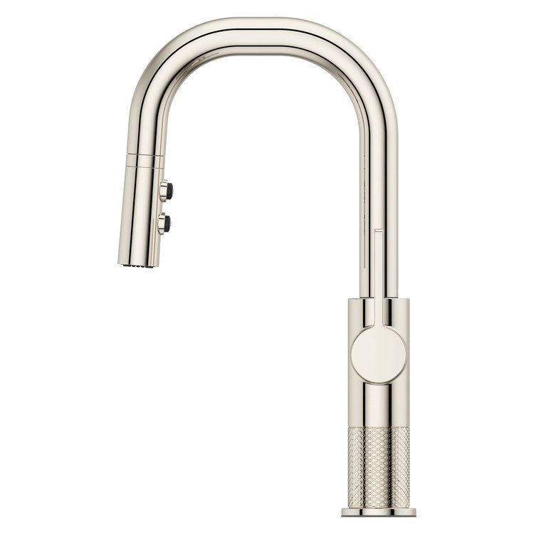 Bar Faucet Montay Prep 1 Lever ADA CALGreen Polished Nickel MagnePfit 3 Function Pull Down High Arc Swivel 360 DEG 1.8 Gallons per Minute - Image 3