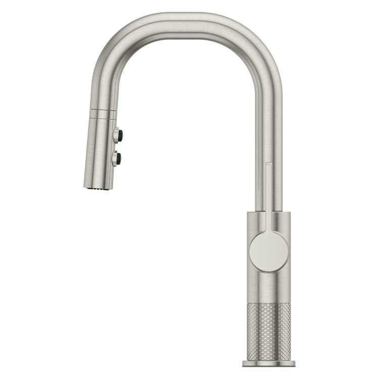 Bar Faucet Montay Prep 1 Lever ADA CALGreen Stainless Steel MagnePfit 3 Function Pull Down High Arc Swivel 360 DEG 1.8 Gallons per Minute - Image 3