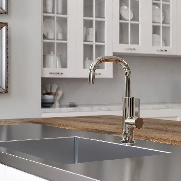 Bar Faucet Montay Prep 1 Lever ADA CALGreen Polished Nickel High Arc Swivel 360 DEG 1.8 Gallons per Minute - Image 2