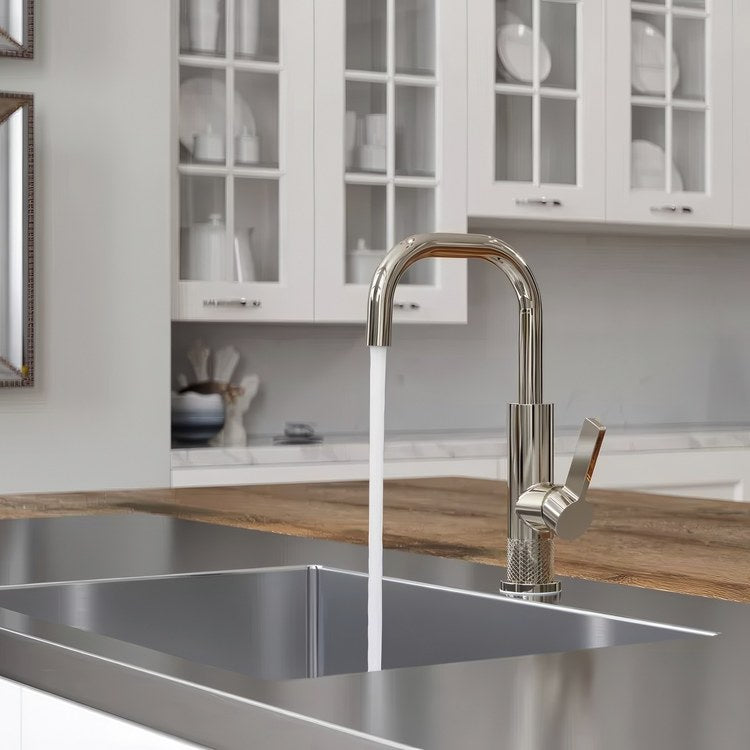 Bar Faucet Montay Prep 1 Lever ADA CALGreen Polished Nickel High Arc Swivel 360 DEG 1.8 Gallons per Minute - Image 3