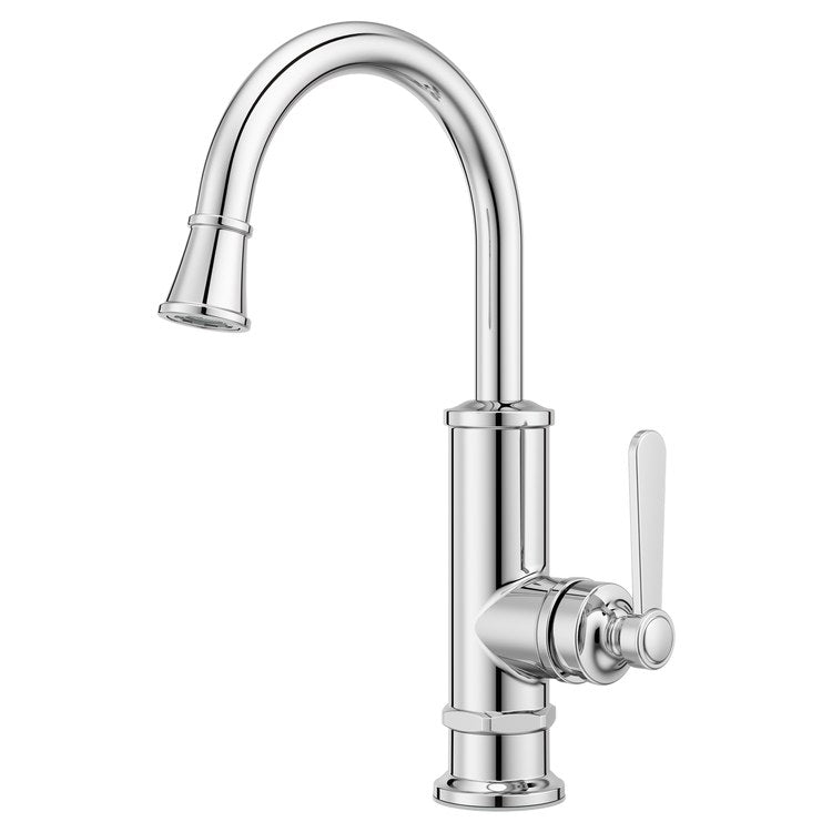 Bar Faucet Port Haven Prep 1 Lever ADA CALGreen Polished Chrome High Arc Swivel 360 DEG 1.8 Gallons per Minute - Image 1