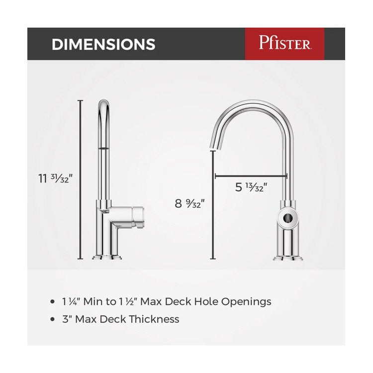 Bar Faucet Tenet Prep Less Handle ADA CALGreen Polished Chrome High Arc Swivel 360 DEG 1.8 Gallons per Minute - Image 3