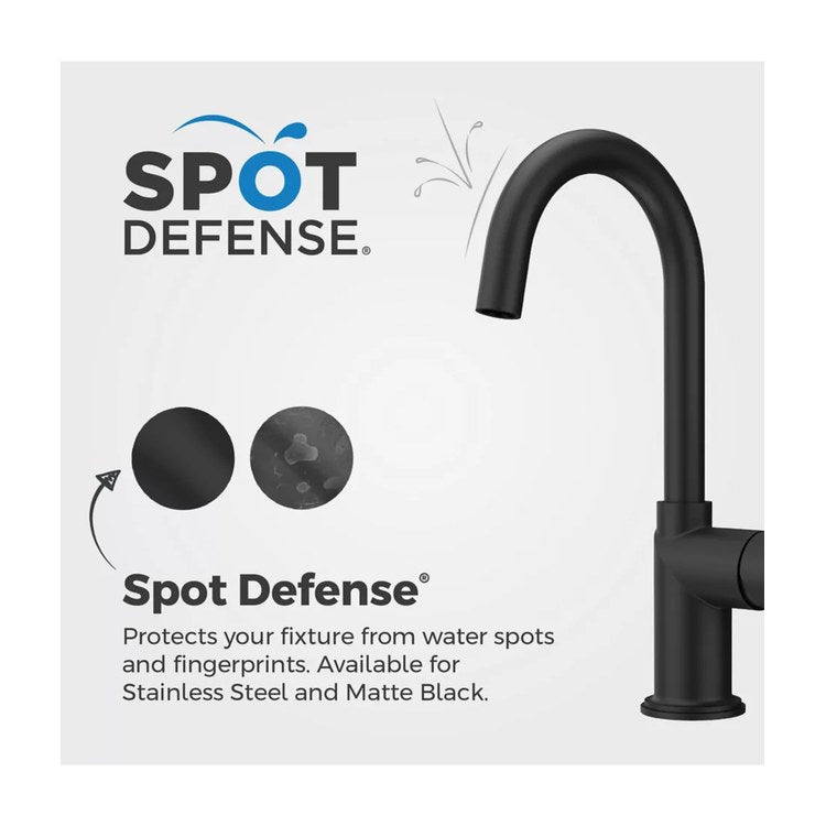 Bar Faucet Tenet Prep Less Handle ADA CALGreen Spot Defense Matte Black High Arc Swivel 360 DEG 1.8 Gallons per Minute - Image 3