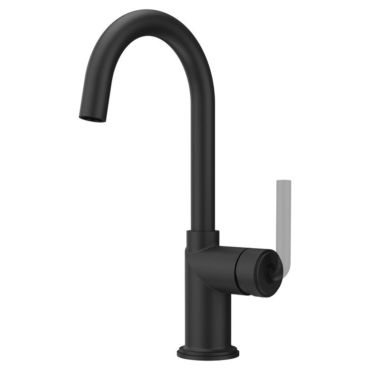 Bar Faucet Tenet Prep Less Handle ADA CALGreen Spot Defense Matte Black High Arc Swivel 360 DEG 1.8 Gallons per Minute - Image 1