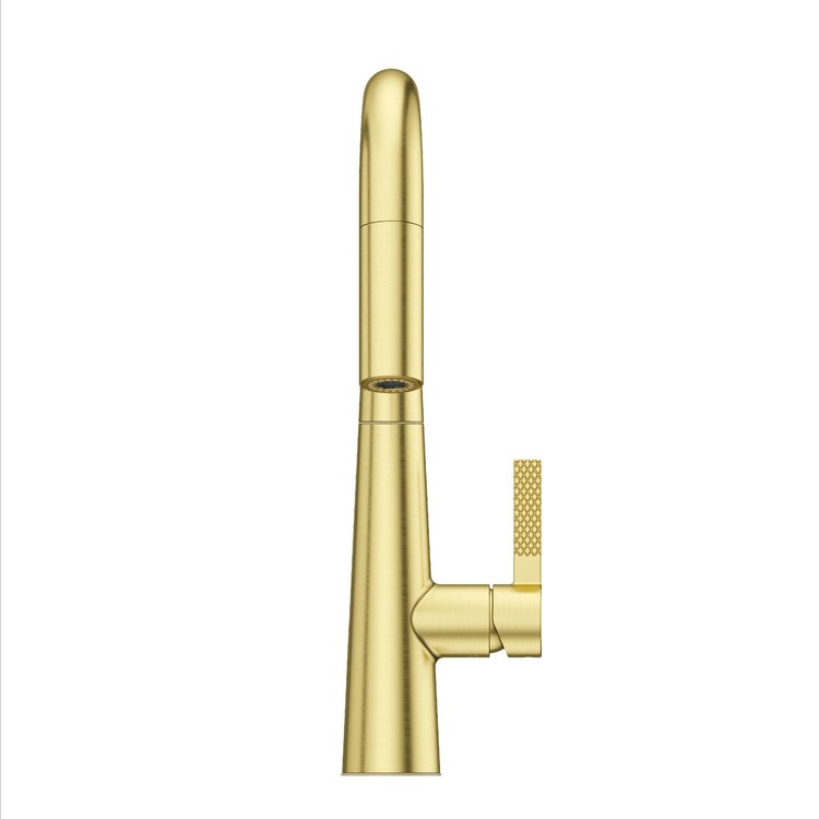 Kitchen Faucet Asari 1 Lever ADA CALGreen Brushed Gold 3 Function Pull Down High Arc Swivel 360 DEG 1/3 Hole Deck MagnePfit 1.8 Gallons per Minute - Image 3