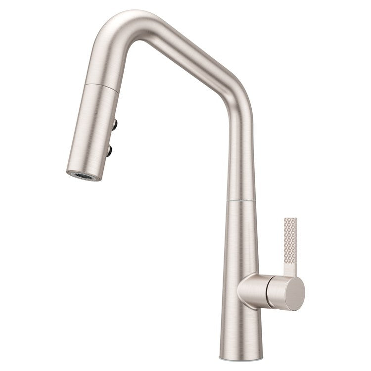 Kitchen Faucet Asari 1 Lever ADA CALGreen Spot Defense Stainless Steel 3 Function Pull Down High Arc Swivel 360 DEG 1/3 Hole Deck MagnePfit 1.8 Gallons per Minute - Image 1