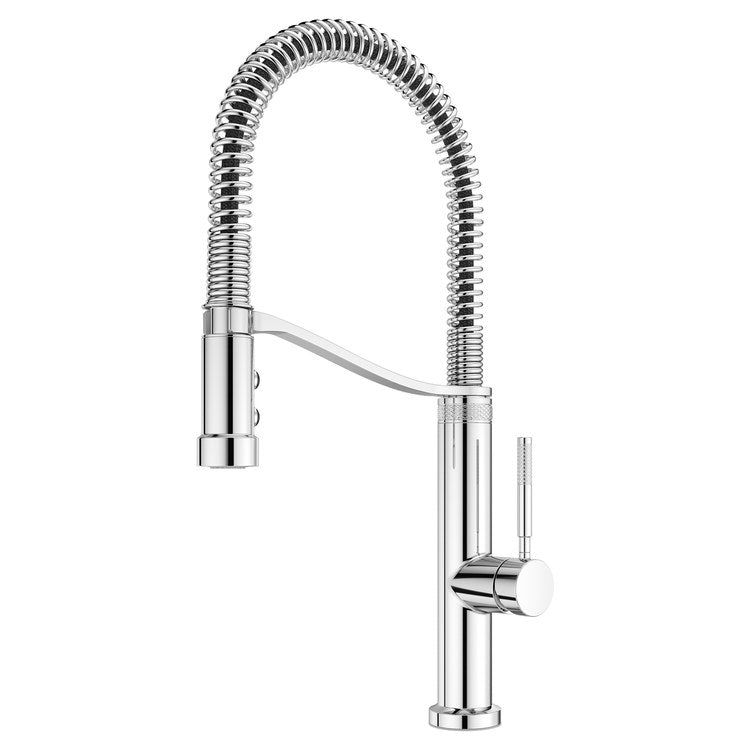Kitchen Faucet Bruton 1 Lever ADA CALGreen Polished Chrome 3 Function Pull Down High Arc Swivel 360 DEG 1 Hole Deck MagnePfit/AccuDock 1.8 Gallons per Minute