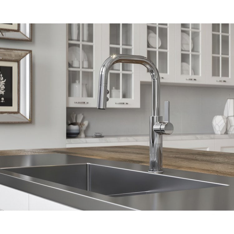 Kitchen Faucet Montay 1 Lever ADA CALGreen Polished Chrome 3 Function Pull Down High Arc Swivel 360 DEG 1 Hole Deck MagnePfit 1.8 Gallons per Minute - Image 2