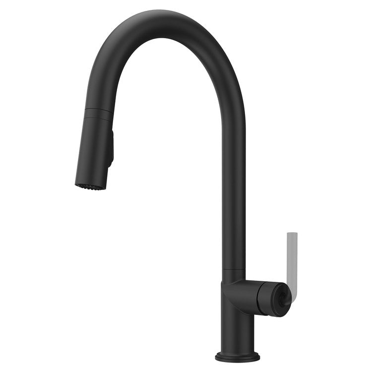 Kitchen Faucet Tenet Less Handle ADA Spot Defense Matte Black 2 Function Pull Down High Arc Swivel 360 DEG 1/2/3/4 Hole Deck MagnePfit 1.8 Gallons per Minute - Image 1