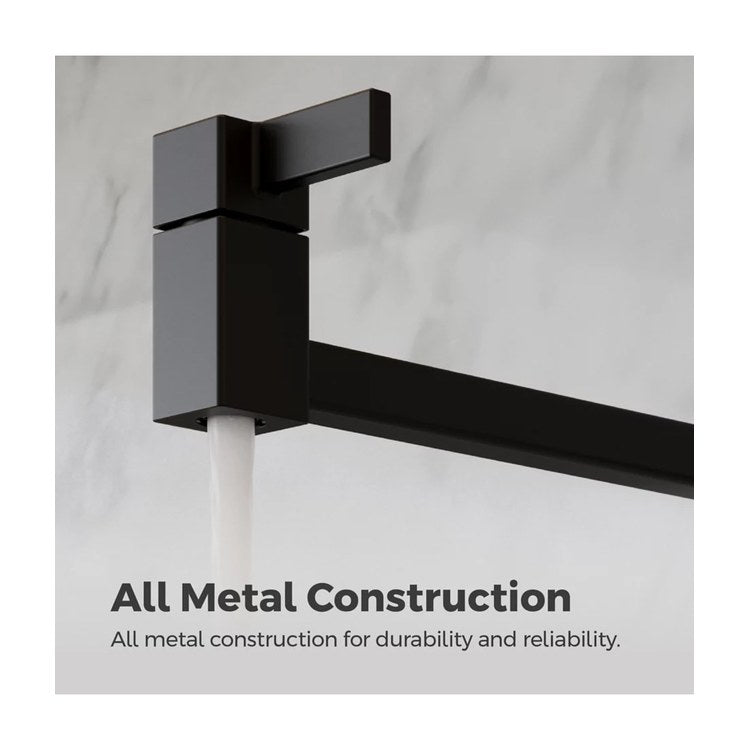 Pot Filler 2 Lever ADA Spot Defense Matte Black 1 Hole Wall 3.5 Gallons per Minute - Image 3
