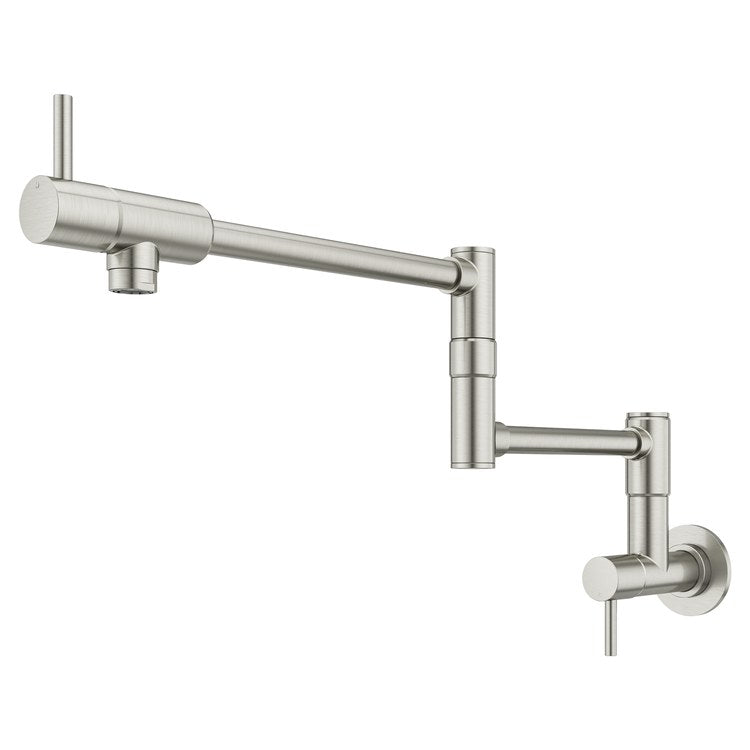 Pot Filler Lita 2 Lever ADA Stainless Steel 1 Hole Wall 2.2 Gallons per Minute