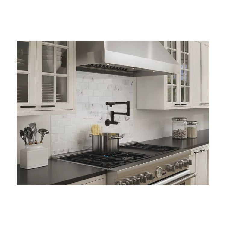 Pot Filler Lita 2 Lever ADA Tuscan Bronze 1 Hole Wall 2.2 Gallons per Minute - Image 2