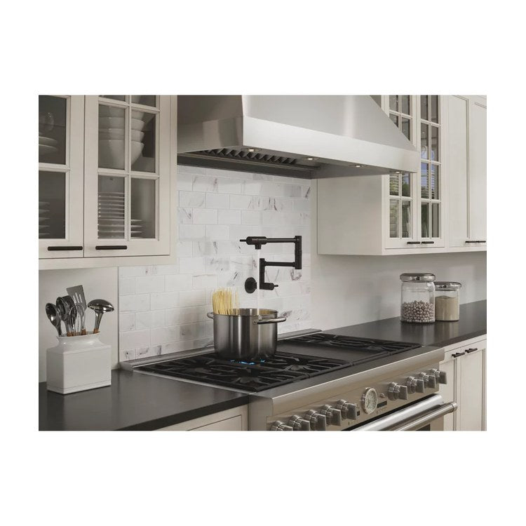 Pot Filler Lita 2 Lever ADA Tuscan Bronze 1 Hole Wall 2.2 Gallons per Minute - Image 3