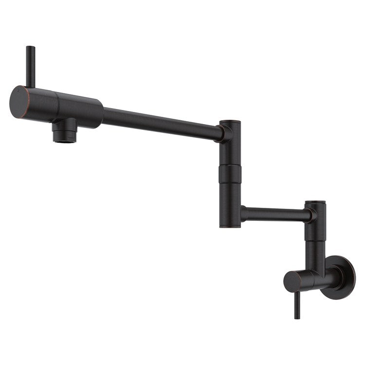 Pot Filler Lita 2 Lever ADA Tuscan Bronze 1 Hole Wall 2.2 Gallons per Minute
