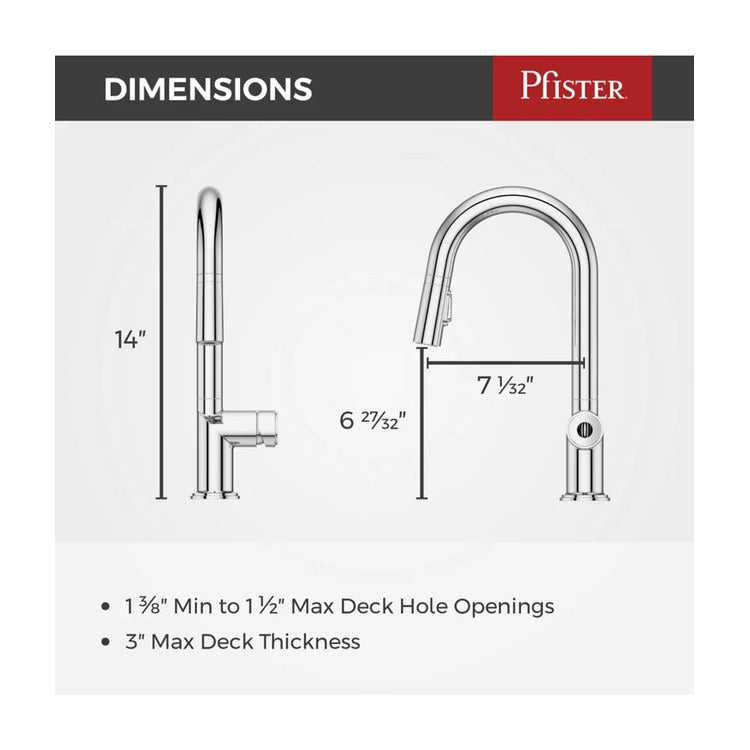 Bar Faucet Tenet Prep Less Handle ADA CALGreen Polished Chrome MagnePfit 2 Function Pull Down High Arc Swivel 360 DEG 1.8 Gallons per Minute - Image 3