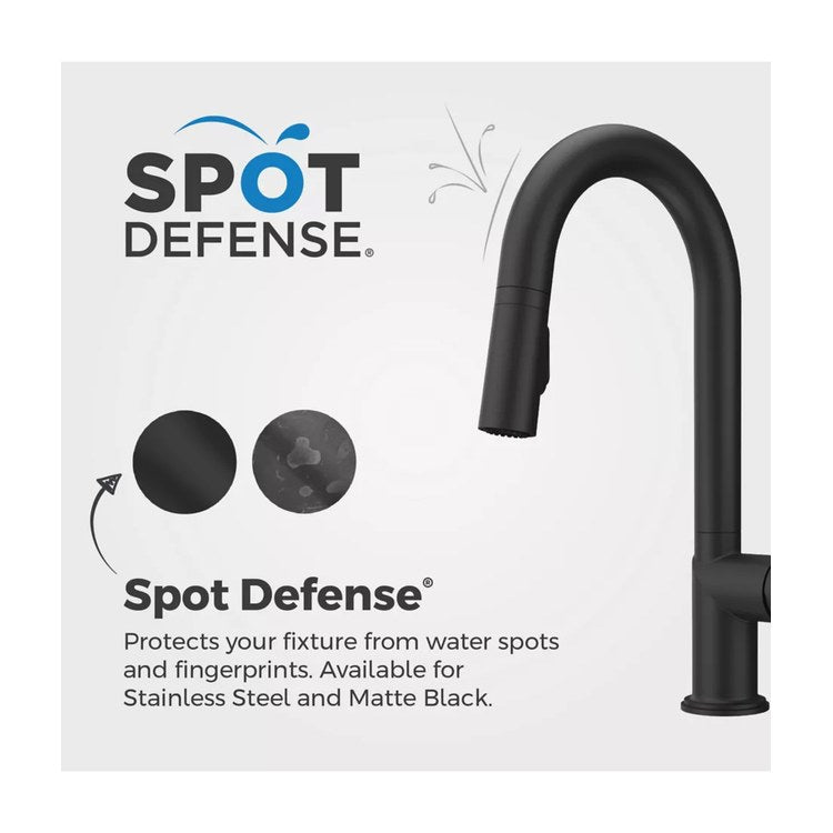 Bar Faucet Tenet Prep Less Handle ADA CALGreen Spot Defense Matte Black MagnePfit 2 Function Pull Down High Arc Swivel 360 DEG 1.8 Gallons per Minute - Image 3