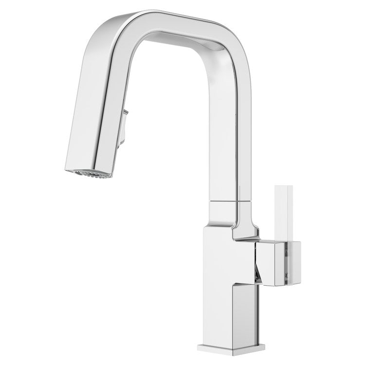 Bar Faucet Verve Prep 1 Lever ADA CALGreen Polished Chrome MagnePfit 2 Function Pull Down Medium Arc Swivel 360 DEG 1.8 Gallons per Minute - Image 1