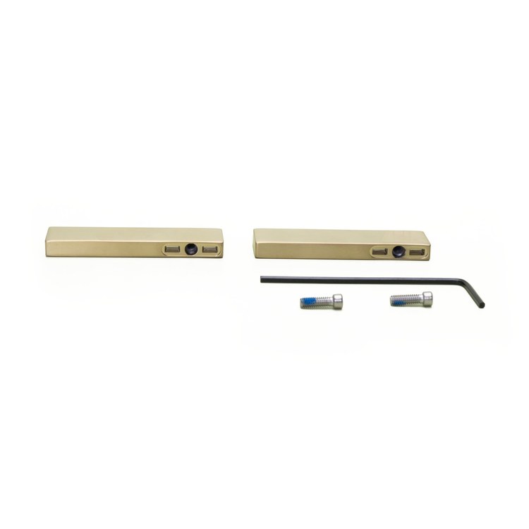 Handle Kit Verve Metal 2 Lever Brushed Gold ADA for LG49-VRV1 LG49-VRV2 LG49-VRV3 RTG-5VRV - Image 3