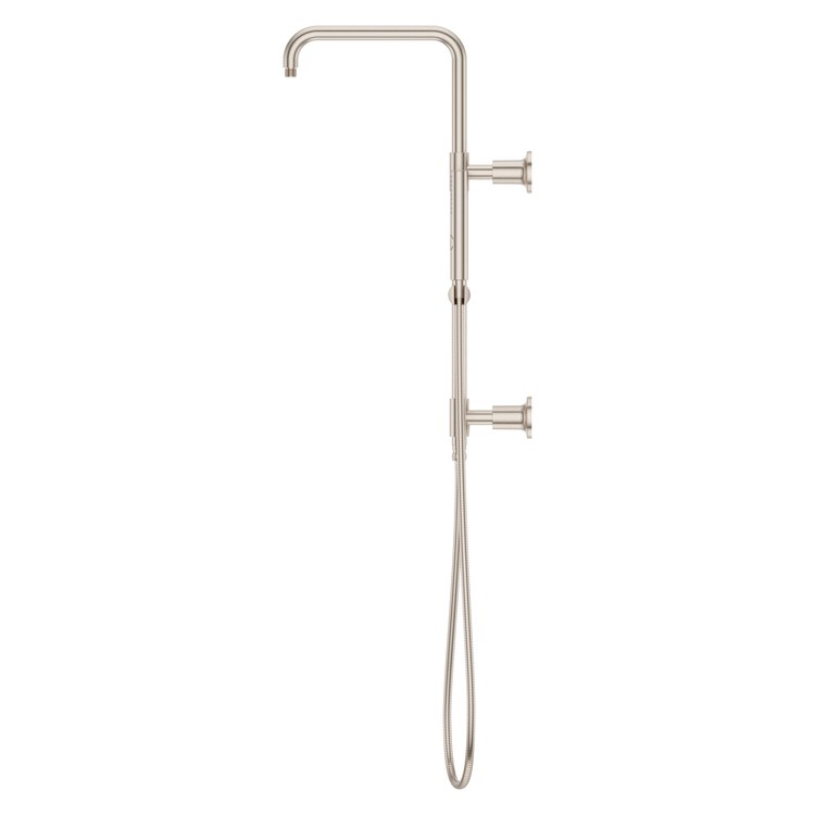 Shower Column Wall Mount Modern 1 Lever Brushed Nickel 28-3/32 Inch WaterSense/CALGreen - Image 3