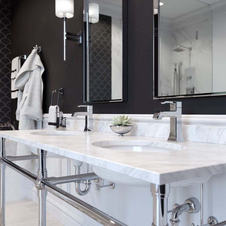 Lavatory Faucet Park Avenue 1 Lever ADA WaterSense/CALGreen Polished Chrome 1.2 Gallons per Minute Deck Pop-Up 1/3 Hole - Image 2