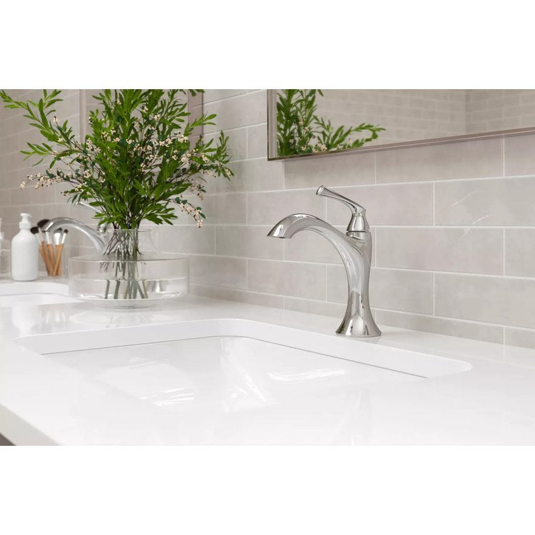 Lavatory Faucet Rhen 1 Lever ADA WaterSense/CALGreen Polished Chrome 1.2 Gallons per Minute Deck Push and Seal 1/3 Hole - Image 2