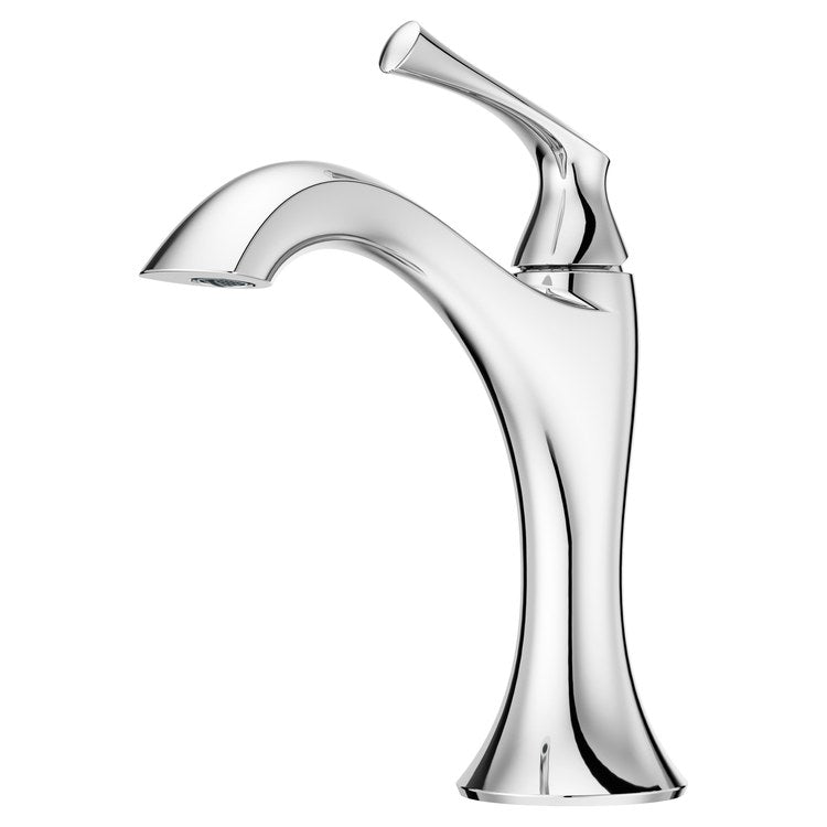 Lavatory Faucet Rhen 1 Lever ADA WaterSense/CALGreen Polished Chrome 1.2 Gallons per Minute Deck Push and Seal 1/3 Hole - Image 1