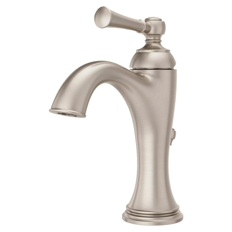 Lavatory Faucet Tisbury 1 Lever ADA WaterSense/CALGreen Brushed Nickel 1.2 Gallons per Minute Deck Pop-Up 1/3 Hole - Image 1
