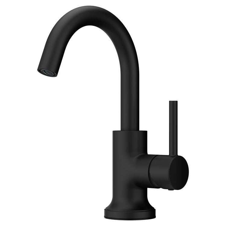 Lavatory Faucet Tenet 1 Lever ADA WaterSense/CALGreen Matte Black 1.2 Gallons per Minute Deck Push and Seal 1/3 Hole - Image 1