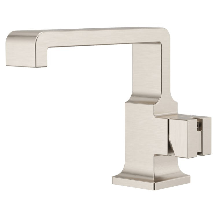 Lavatory Faucet Verve Less Handle WaterSense/CALGreen Brushed Nickel 1.2 Gallons per Minute Deck Push and Seal 1 Hole - Image 1