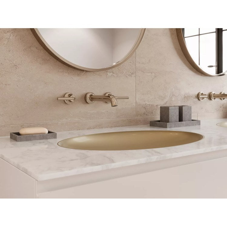 Lavatory Trim Tenet Wall Mount 8 Inch Spread 2 Lever Polished Nickel WaterSense/CALGreen ADA 1.2 Gallons per Minute - Image 2