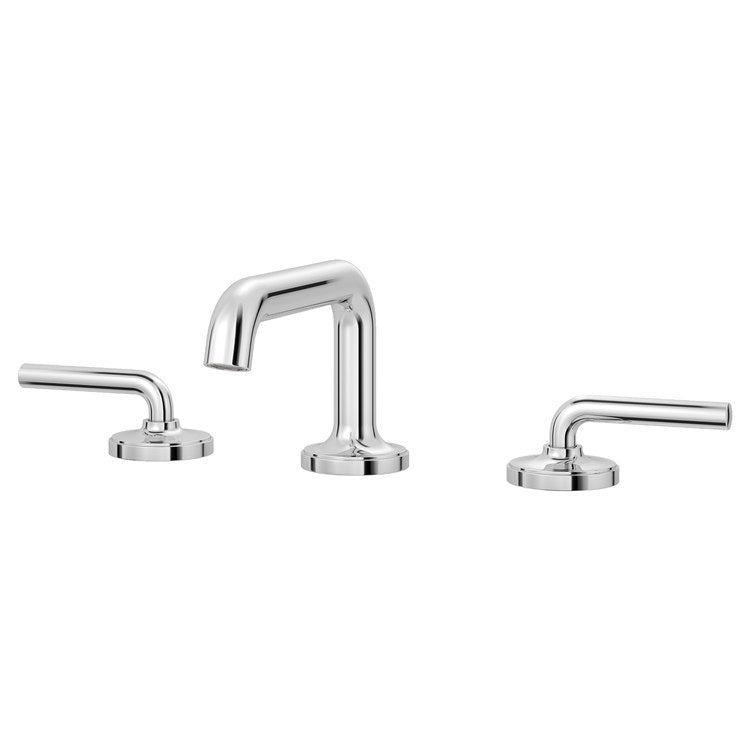 Lavatory Faucet Tenet Widespread 8 to 15 Inch Spread 2 Lever ADA WaterSense/CALGreen Polished Chrome 1.2 Gallons per Minute Deck Push and Seal 3 Hole