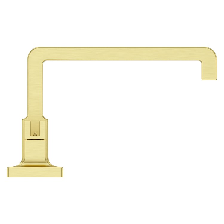 Lavatory Faucet Verve Widespread 8 to 15 Inch Spread Less Handle WaterSense/CALGreen Brushed Gold 1.2 Gallons per Minute Deck Low Spout Push and Seal 3 Hole - Image 2