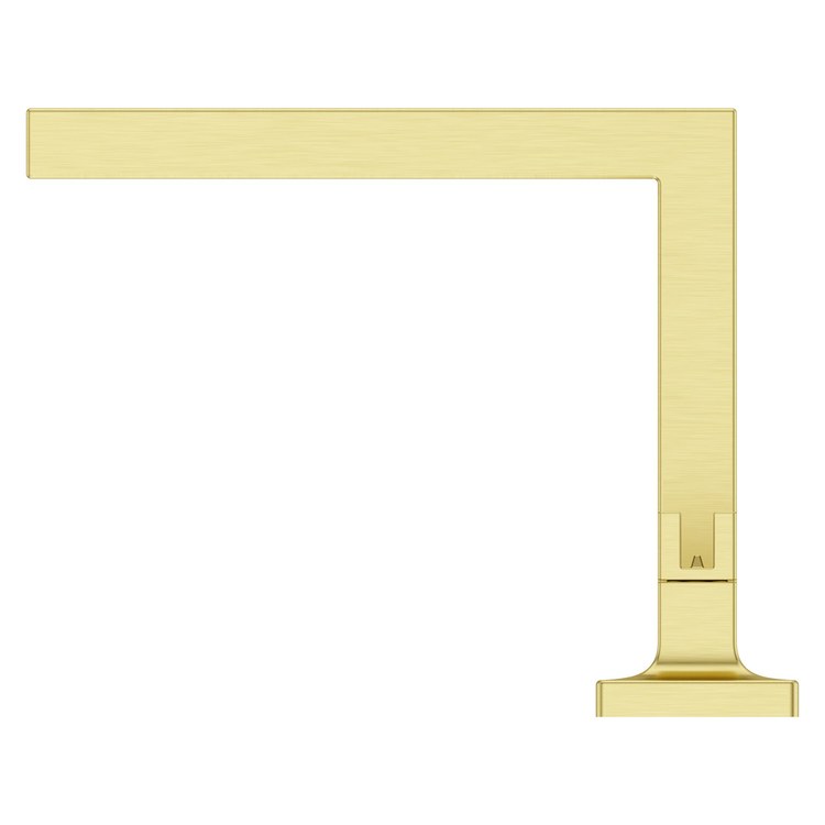 Lavatory Faucet Verve Widespread 8 to 15 Inch Spread Less Handle WaterSense/CALGreen Brushed Gold 1.2 Gallons per Minute Deck Push and Seal 3 Hole - Image 3