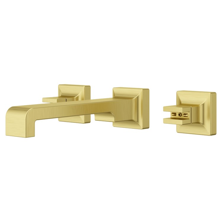 Lavatory Trim Verve Wall Mount Less Handle Brushed Gold WaterSense/CALGreen 1.2 Gallons per Minute